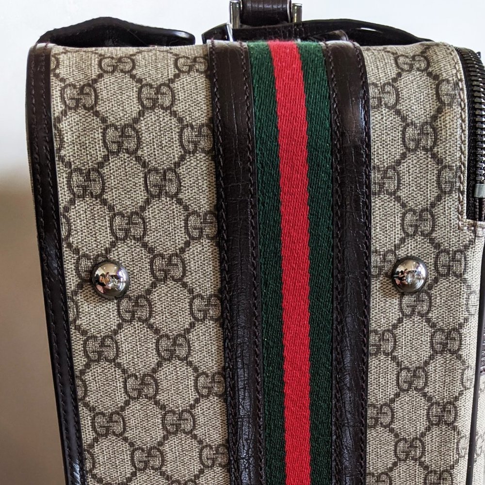 SOLD Gucci Supreme Monogram Suitcase Luggage - Picture 5 of 9